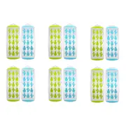 6x 2pc Appetito Easy Release 15 Cube Pineapple/Cactus Ice Tray Blue/Lime