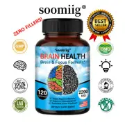 Ginkgo Biloba Extract 2200mg Memory Mental Focus Brain Health Supplement