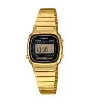 Casio Women's Vintage LA670WGA-1 Daily Alarm Digital Gold-tone Watch