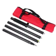 High Reliability GPS Carbon Pole 1 8M Length 4 Section Carbon Fiber Rod