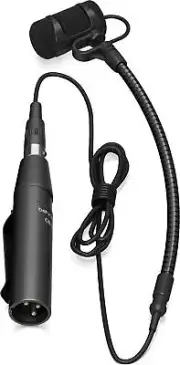 CB 100 Condenser Gooseneck Microphone for Instrument Applications,Black