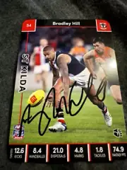 BRAD HILL ** HAND SIGNED ** ST KILDA SAINTS TEAMCOACH CARD