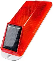 Aolyty Solar Strobe Warning Light Sensitive LED Warning Lamp Super Bright IP54 W