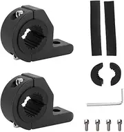 2pcs 19-30MM Universal Work Light Tube Clamp Mounting Bracket Bull Bar Pipe Mount Bracket Clamps Driving Light for Road Vehicles Car Truck Boat Black