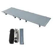 Ultralight Portable Folding Single Camp Tent Cot Bed Aluminium Alloy Metal Fr...
