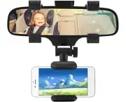 Mobile phone holder rear view mirror car rear view mirror holder for smartphone, car mobile phone holder mirror mobile phone holder holder stand, universal