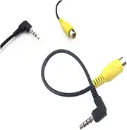 TIDTALEO RCA Converter Cable for Car Dvr GPS Tablets Space Saving Design for Easy Installation Compatible with Monitors Black Av Cable for Reverse Camera