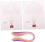DECORNIJIA 1set Paper Craft Kit Quilling Tools Includes Vibrant Quilling Strips for Art Projects for Boys and Girls and Adults for Creative Fun and Making
