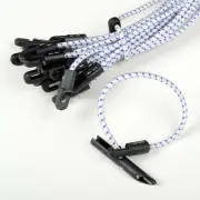 20-Pc. 12" Inch Elastic Bungee Tie ＆ Toggle Elasticated shock cords New