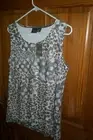 Chico's Travelers Mocha Chino Mesh Tank Top Shell Cami Sz 1 NWT $59