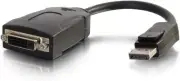 C2G/Cables to Go 54131 DisplayPort 1.1 Male to DVI-D Female Adapter Cable, 8"