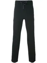 drawstring track pants 5 Black