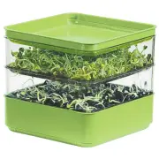 Seed Sprouter Kit, Two Tier Stackable Seedling Starter Tray with Lid, Microgr...