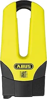 ABUS Brake Disc Lock Granit Quick 37/60 Maxi + Mini - Motorcycle Lock with ABUS Security Level 15-13 mm Thick Shackle - 50 mm Shackle Height, Yellow