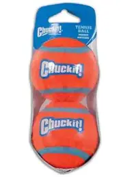 Chuckit! Compact Fetch Dog Tennis Balls, Large (for dogs 60-100 lbs) - Pack of 2