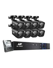 UL-tech CCTV Security System 8CH DVR 8 Cameras 1TB Hard Drive