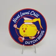 Dutch Bros Sticker JULY 2022 Coffee Pot Next Level Chill Purple Yellow
