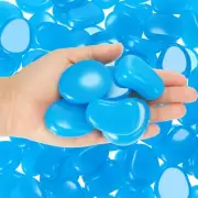 100 Pcs Glow in The Dark Rocks Pebbles 1.8 Inch, Blue