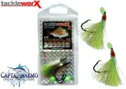 XXX MARINE DIY SNAPPER FISHING RIGS ATTRACTOR 5/0 - CHARTREUSE TACKLEWORX TS400C