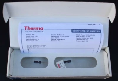 NEW Thermo BioBasic 18 Flexible KAPPA HPLC Column,5µm 100mm X 0.18, 72105-100266