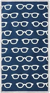 メイガン(Meigan) Dochimo 3179-01 Glasses Cloth, Handkerchief, Dual Use, 4.7 x 9.1 inches (12 x 23 cm), Glasses Pattern