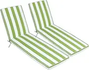 PERFECT GARDEN Chaise Lounge Cushions Outdoor, Waterproof & Fade-Resistant Lounger Cushions for Patio Furniture, Pool, Lawn - 74'' x 22'' x 3'', Set of 2
