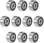 uxcell 623-2RS Deep Groove Ball Bearings 3mm x 10mm x 4mm Double Sealed Chrome Steel P6(ABEC3) 10pcs