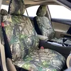 For VW T-Roc R Grid Front Seat Covers Waterproof Army Green Camo Canvas