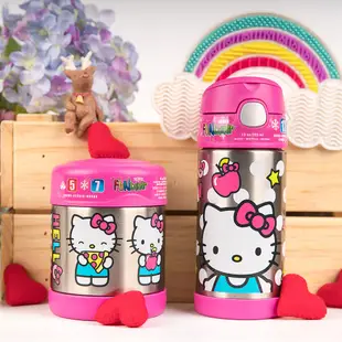 【美國膳魔師THERMOS】Hello Kitty凱蒂貓粉紅款 迪士尼不鏽鋼水壺食物罐組合 (7.4折)