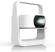 [App Integrated] Projector Portable Home Cinema Mini Smart Projector Android 13.0 with 20000 Lux, 1080P, E-Focus/Keystone Correction, WiFi 6 Bluetooth5.2, 270° Rotation, Outdoor Projector for Mobile