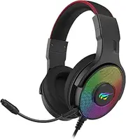 Havit 7.1 USB Surround Sound Mic RGB Gaming Headphone, Black