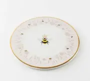 HY0183 Busy Bees 10" Cheese Plate Kitchen Party Cake Dish Honey Bumble Beekeeper