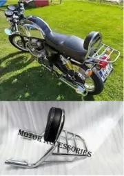 Fit For Royal Enfield Interceptor 650 GT Chrome Rear Luggage Rack Back Rest