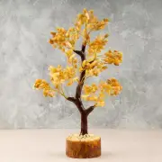 Yellow Aventurine Crystal Tree of Life, Healing Crystal Stone, Crystal Decor