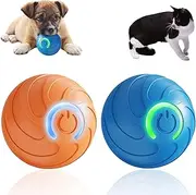 Duraspins Dog Ball,Smart Jumping Ball Dog Toy, Bouncing Balls for Dogs,Vibrating Dog Balls (Blue+Orange)