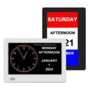 Elderly -Alzheimer's & Dementia Clock 25 Alarms- Medication-Digital Day Clock