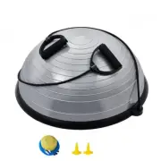 Half Balance Ball Trainer Stability Exercise Ball with Resistance Bands and