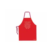 Annabel Trends Cotton Screen Print Kitchen Apron 60x80cm White Christmas Red