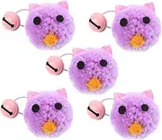 BESPORTBLE 5Pcs Plush Cat Mouse Soft Mice Playthings with Bell for Kittens Interactive Fun Lightweight Encourages Natural Instincts for Indoor Cats
