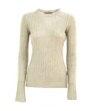 Valentino Crewneck Ribbed Jumper M Nude