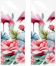 Hand Towels for Bathroom,Gym Towels for Working Out,Sports Towel,Flamingo Pink Flower Cactus,2-Pc