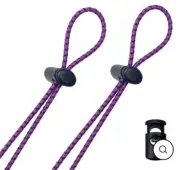 Goggle Bungee Straps Purple for Swim Goggles
