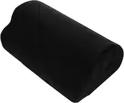 FIXOSHEE Floor Mat Desk Foot Computer Desk Foot Rest Footrest Cushion Office Footstool Versatile Relief Rest Ergonomic Bolster Pillow for Legs Footrest Pillow for Legs Lifting Sponge Black