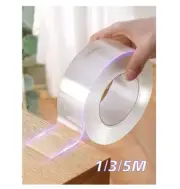 Heavy Duty Double Sided Tape - Reusable, Residue-Free, Strong Adhesive