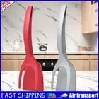 2 In 1 Egg Spatula Tongs Steak Spatula Tongs Clamp Kitchen Gadget (Red+Grey) AU