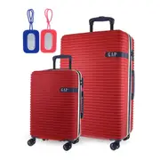 GAP Hard Shell LARGE and CAB- 2-Piece Set + Luggage Tag - Red