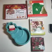 Wilton Cookie Cutters Lot + Snowman Cake Mold