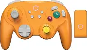 NYXI Warrior Bluetooth Controller for Switch/NGC/Wii/PC, Wireless Switch Controller with Hall Effect Joysticks/Trigger, Switch Pro Controller with Micro Mechanical Switch A/B/X/Y, HD Rumble (Orange)
