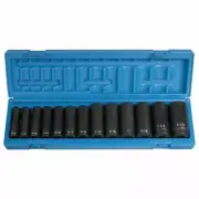 Grey Pneumatic 1312D 13-Pc 1/2" Dr. 6-Pt SAE Deep Impact Socket Set Brand New!