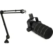 Rode PodMic USB Dynamic Broadcast Microphone and Boom Arm Bundle